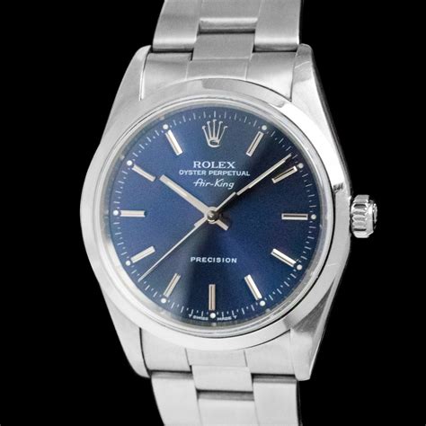 rolex air-king 14000 blue|Rolex Air-King price guide.